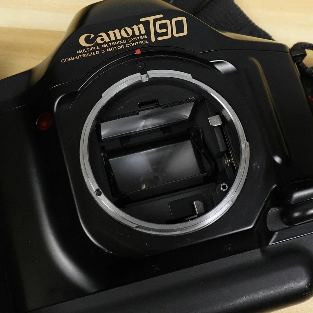 Vintage Canon T90 w/50mm 1.8 FD Lens, Teleconverters and Hoya Polarizer Filter